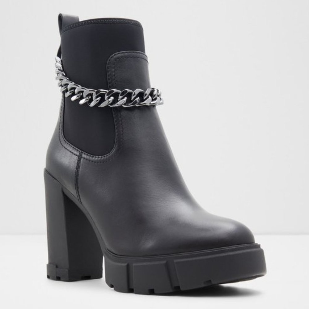 Aldo Bolder Ankle Chain Platform Boots
